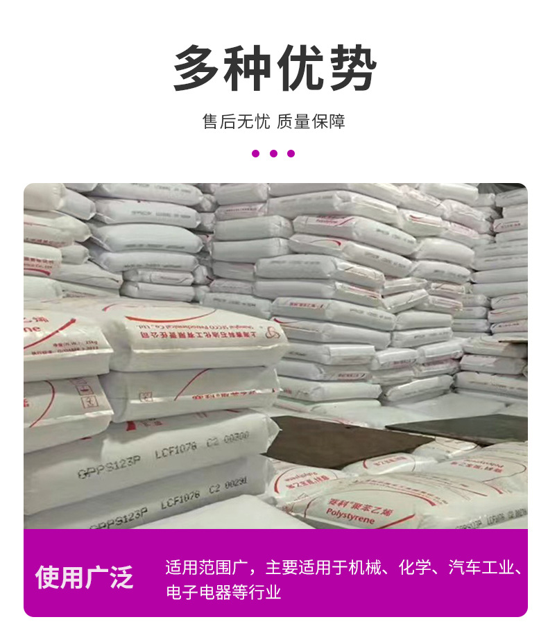 批發高流動GPPS上海賽科GPPS-123耐熱性飲料吸管食品包裝醫院用品